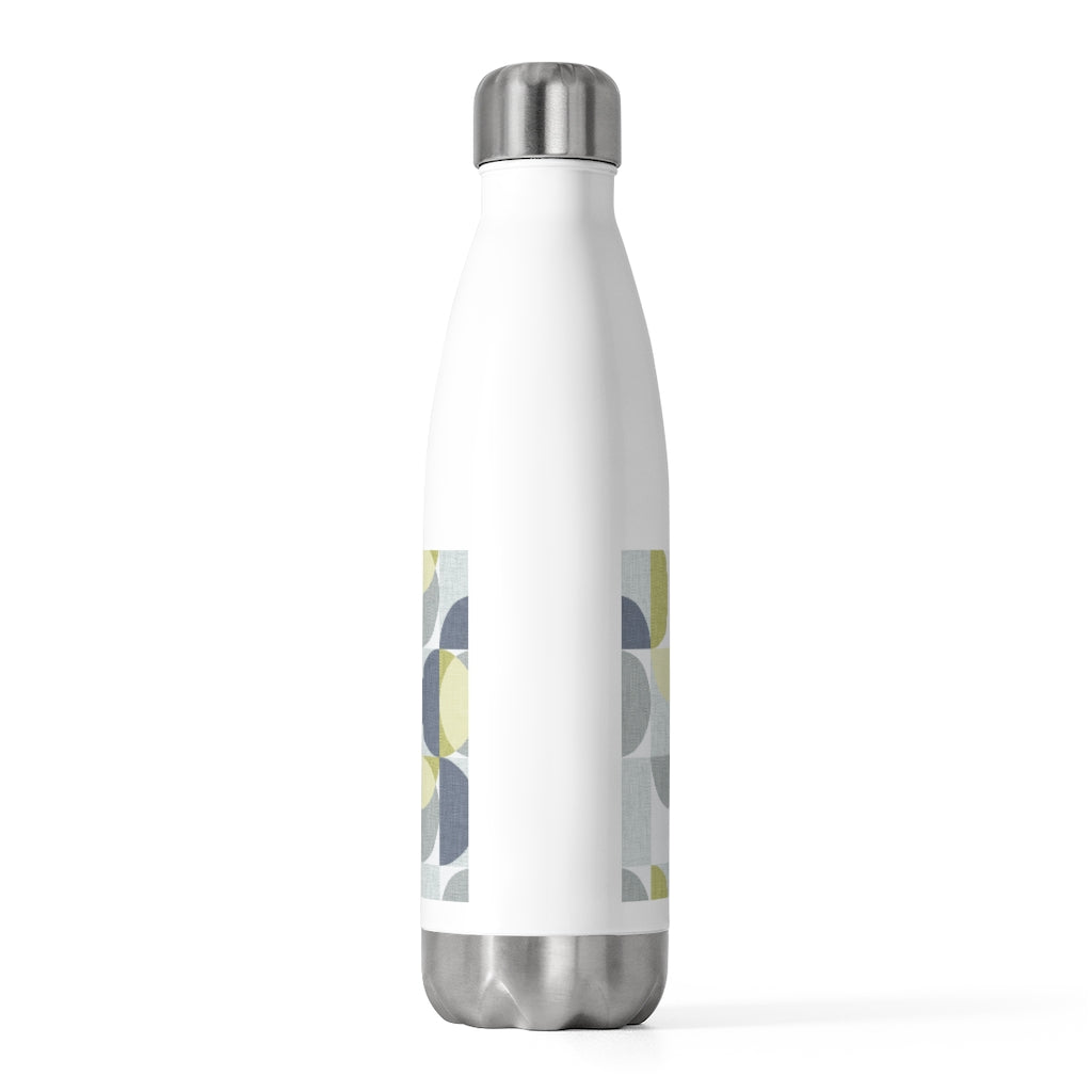 Semi Circle in Squares 20oz Insulated Bottle in Navy