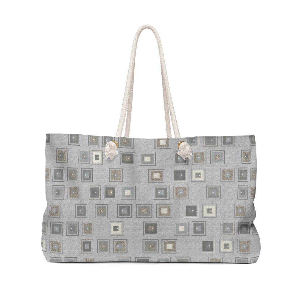Key Code Weekender Bag in Light Gray