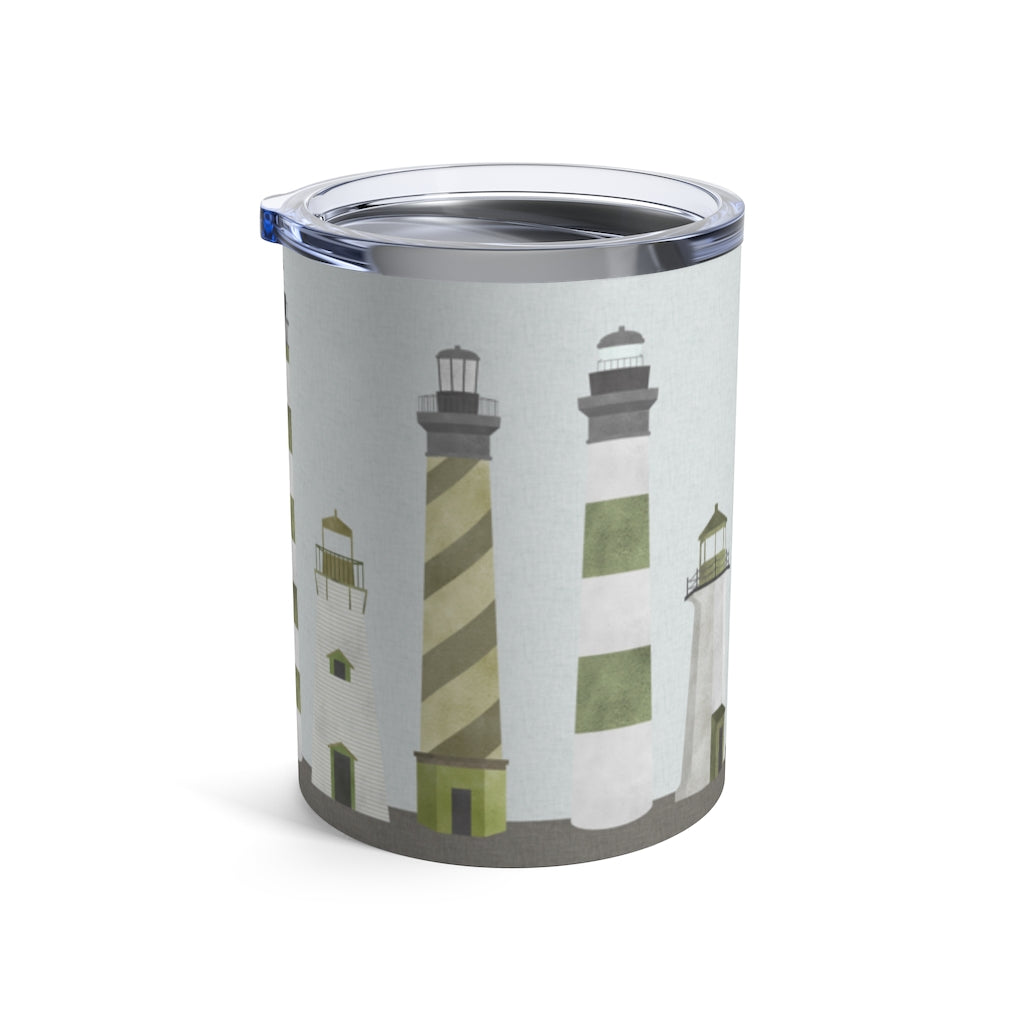 Lighthouses Tumbler in Green