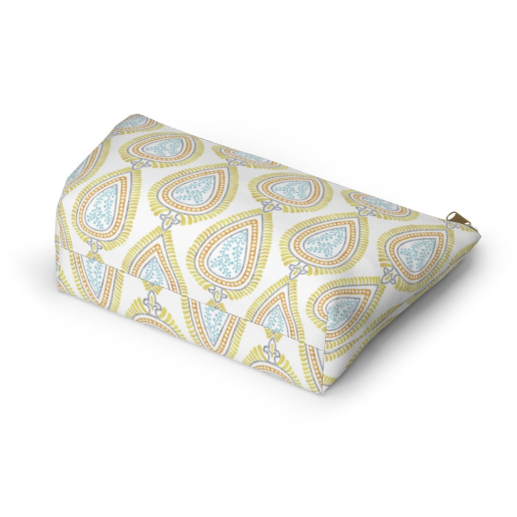 Teardrop Accessory Pouch w T-bottom in Gold