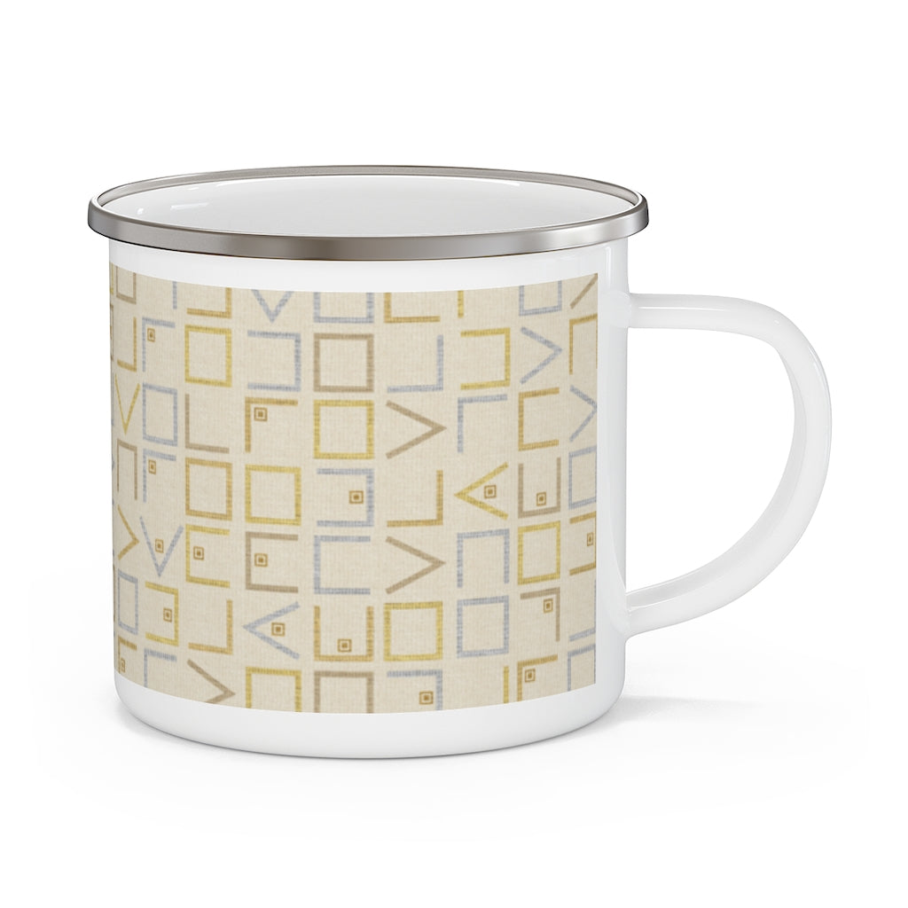 Encode Code Enamel Mug in Yellow