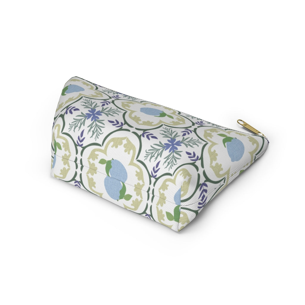Freshly Squeezed Accessory Pouch w T-bottom in Green