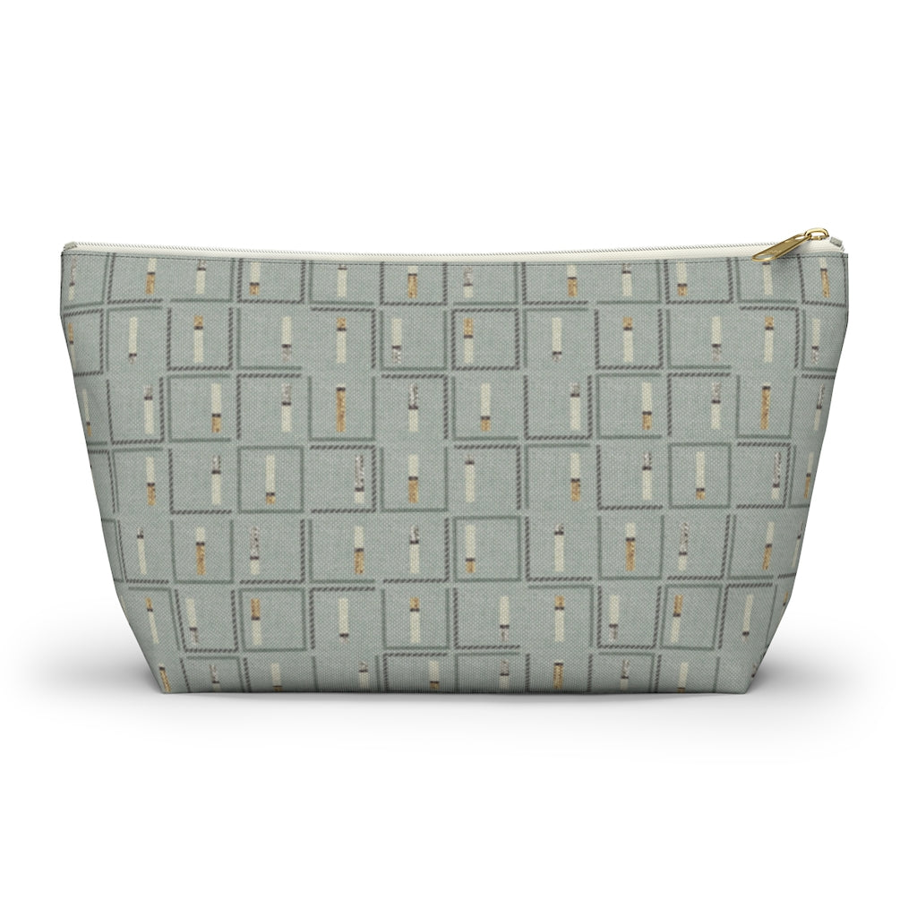 Pencil to Paper Accessory Pouch w T-bottom in Teal