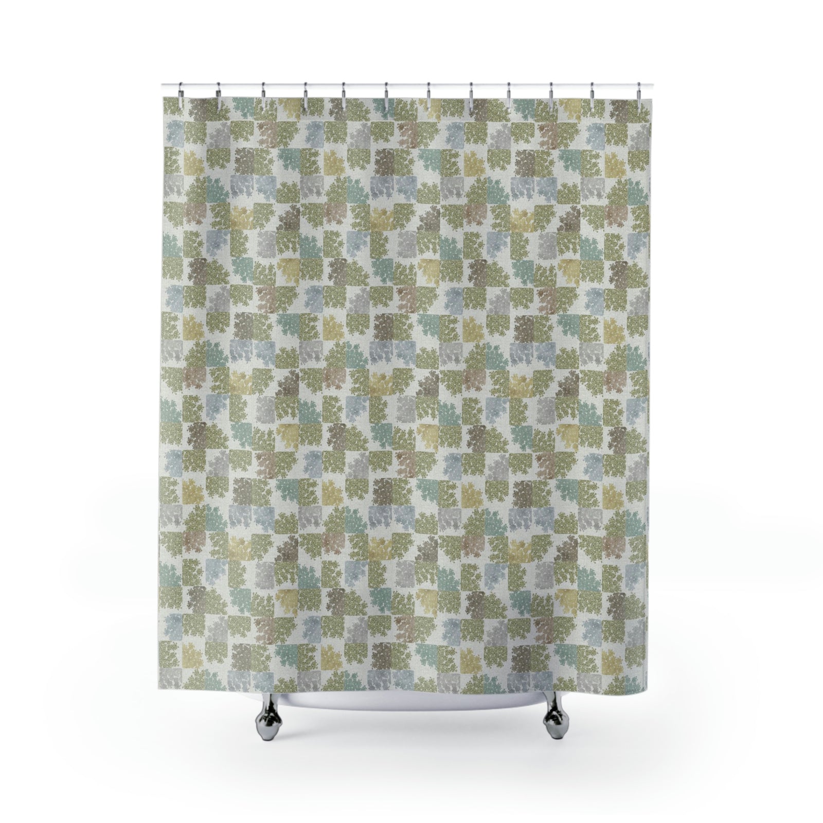 Daucus Carota Shower Curtain in Green
