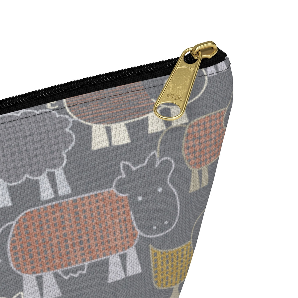 Animal Farm Accessory Pouch w T-bottom in Gray