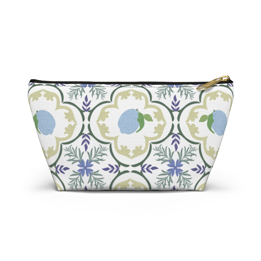 Freshly Squeezed Accessory Pouch w T-bottom in Green