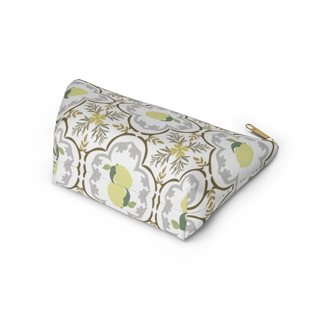 Freshly Squeezed Accessory Pouch w T-bottom in Gold