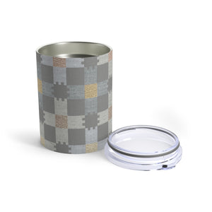 Plaid Check Tumbler in Gray