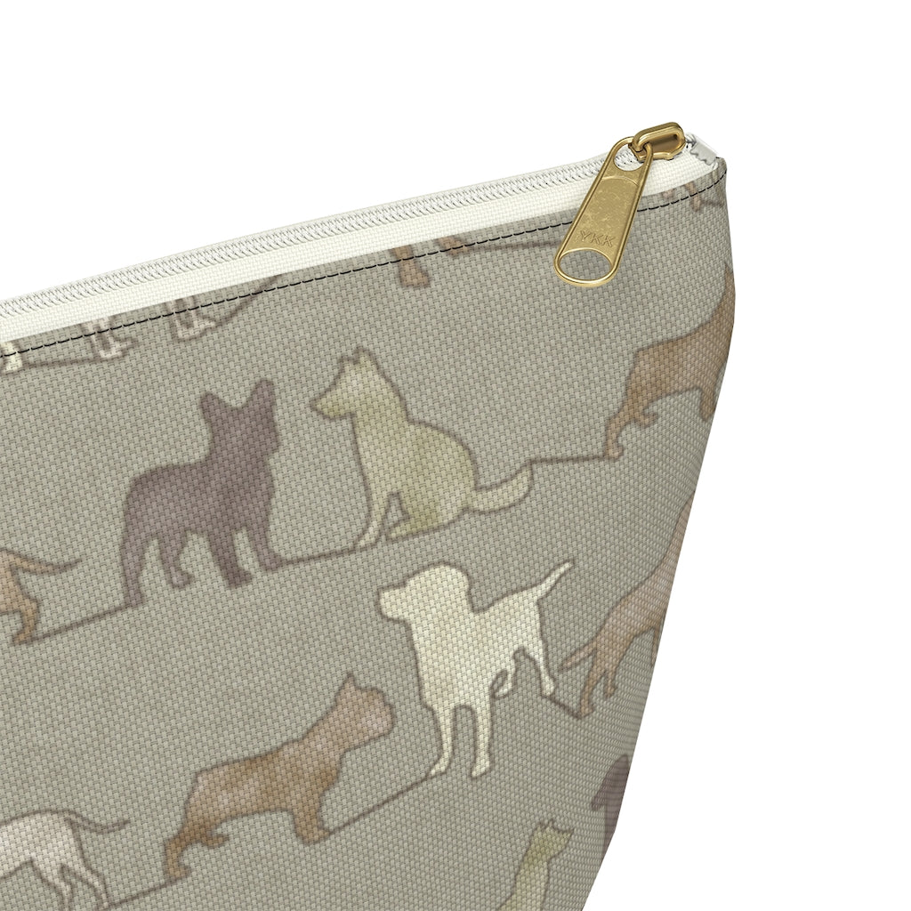 Dogs Accessory Pouch w T-bottom in Brown