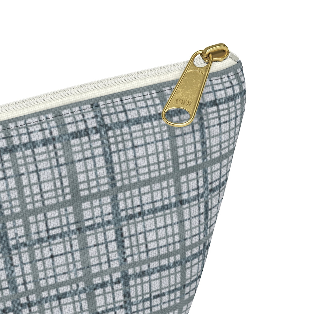 Rogers Tartan Accessory Pouch w T-bottom in Blue