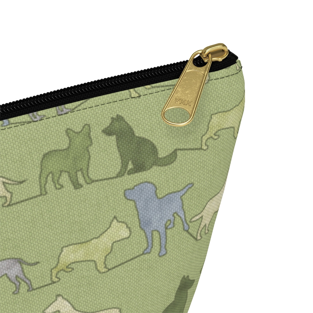 Dogs Accessory Pouch w T-bottom in Green