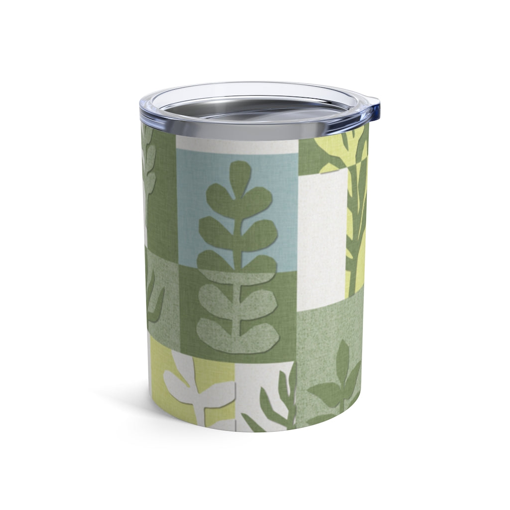 Botanical Paper Tumbler in Green