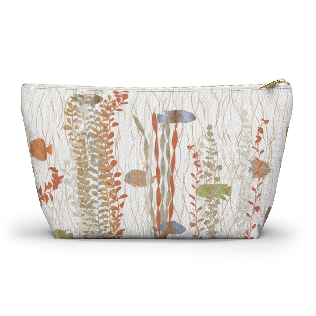 Aquarium Accessory Pouch w T-bottom in Coral