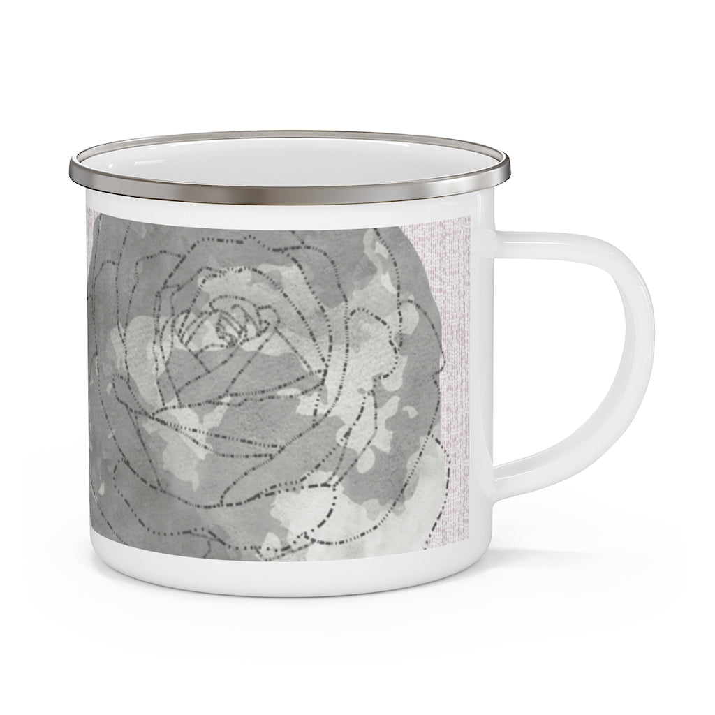 Decipher Code Enamel Mug in Purple