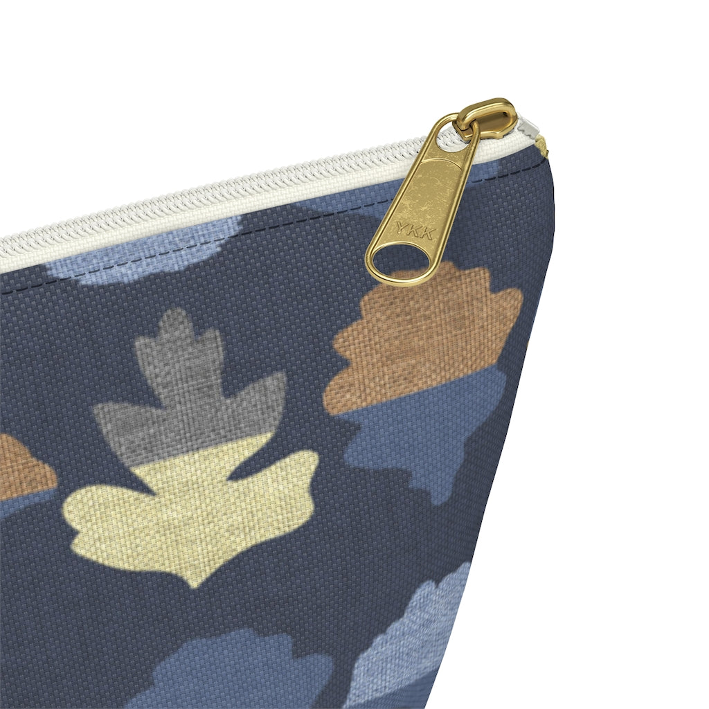 Frond Accessory Pouch w T-bottom in Indigo