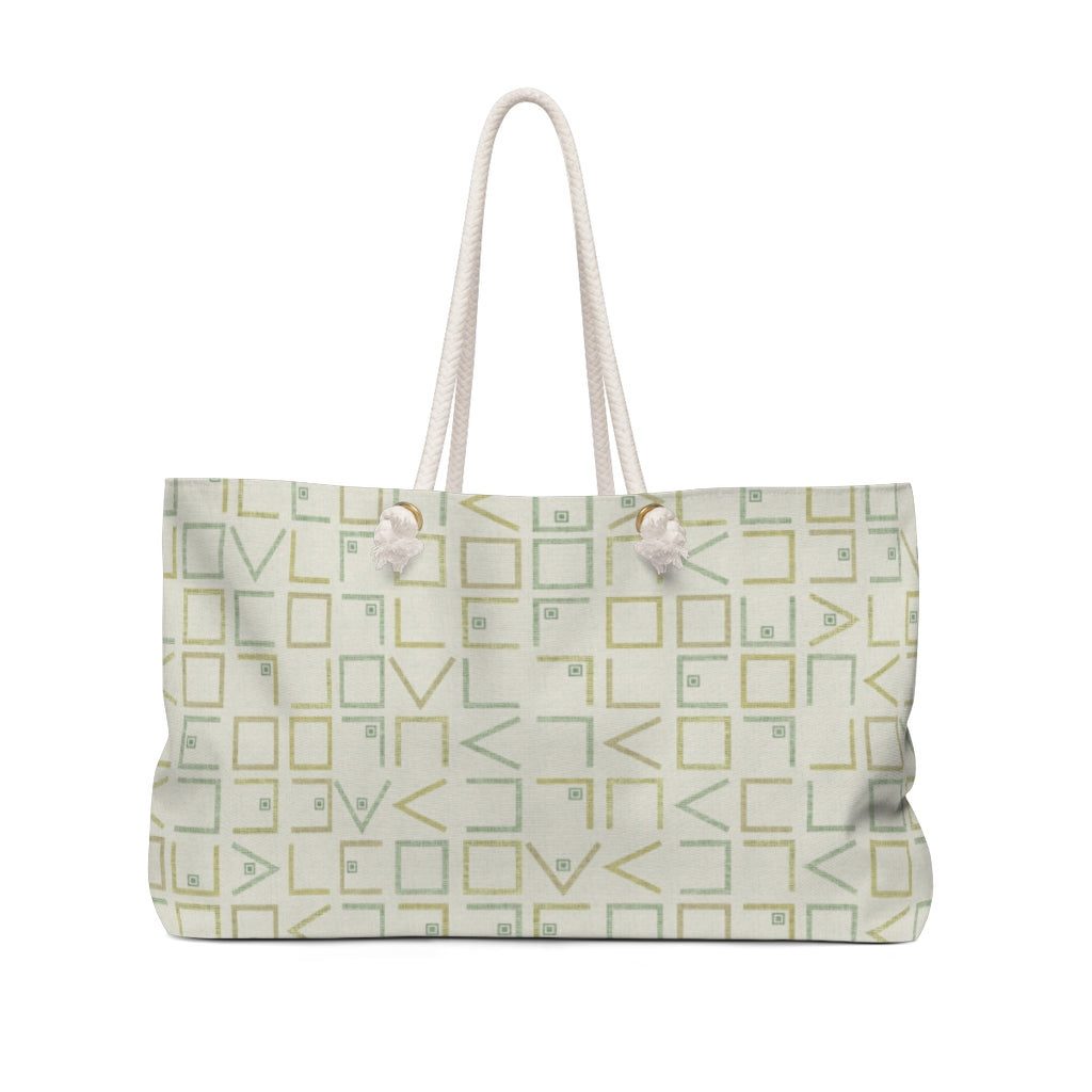 Encode Code Weekender Bag in Green