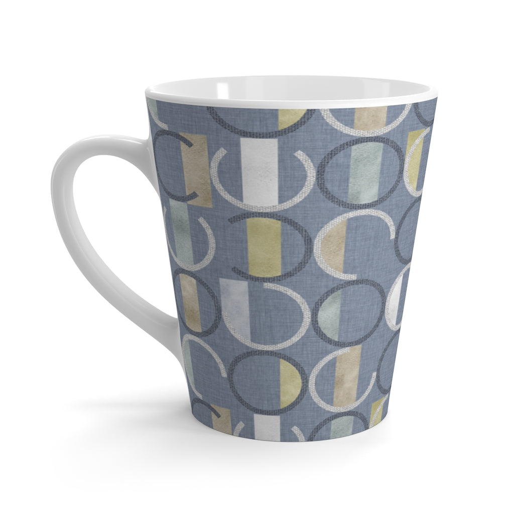 Journey Code Latte Mug in Blue