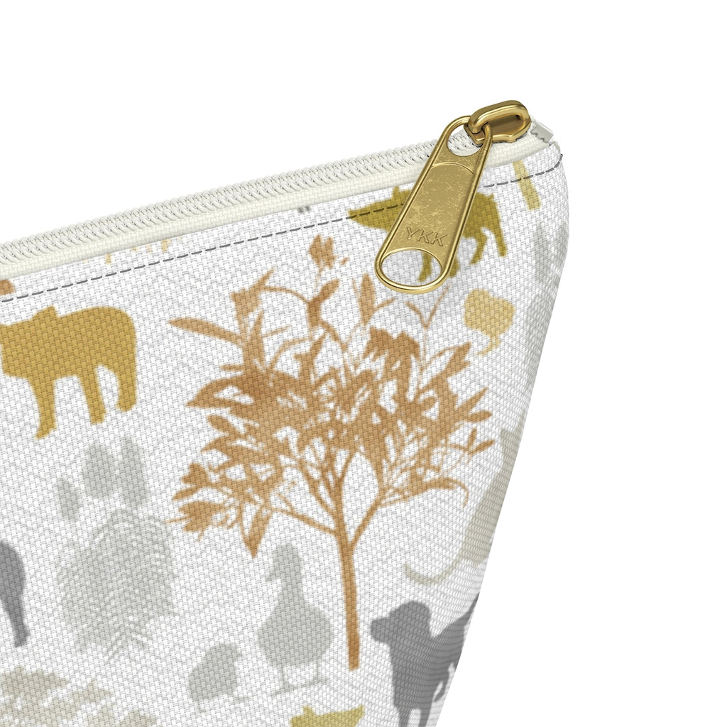 On the Farm Accessory Pouch w T-bottom in Gold