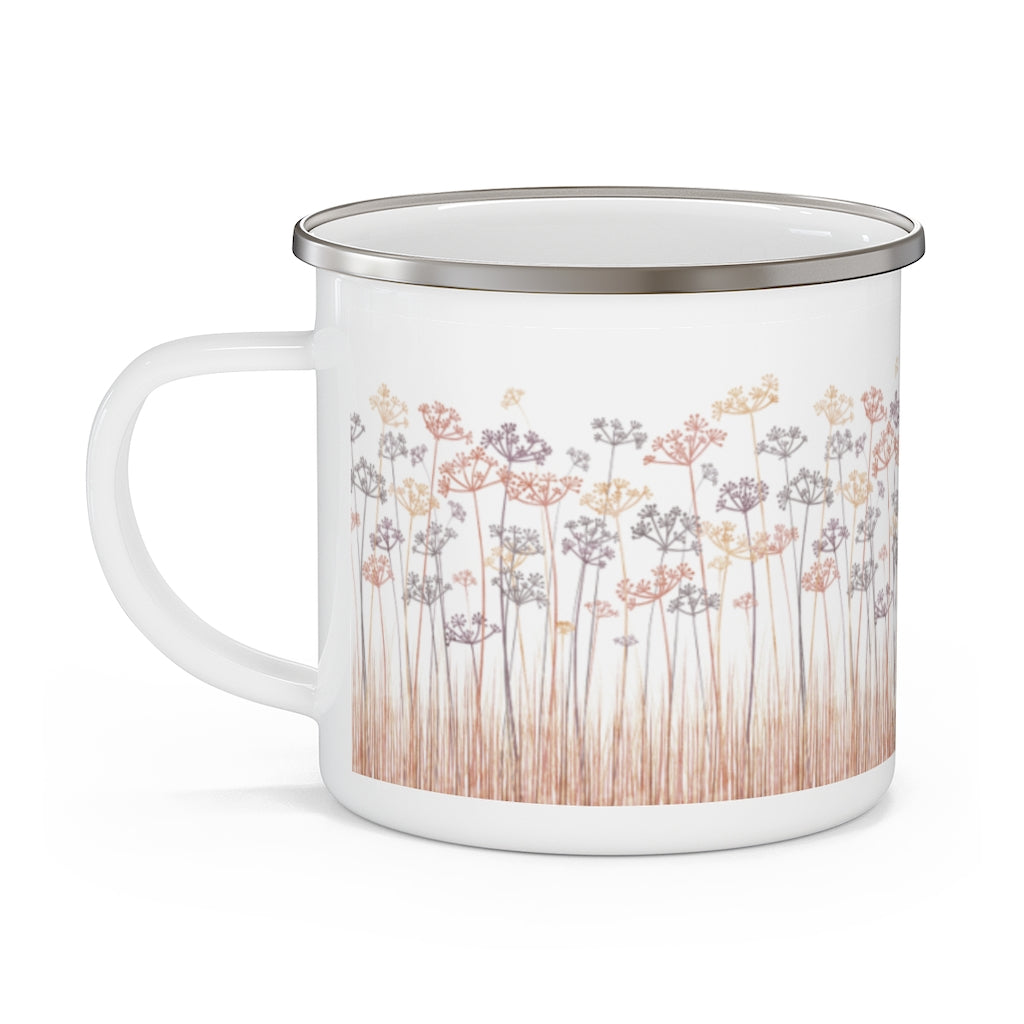 Message Code Enamel Mug in Purple