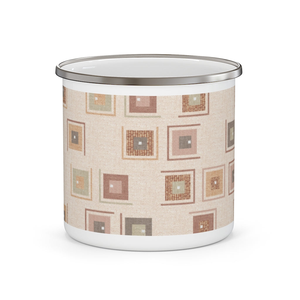 Key Code Enamel Mug in Coral