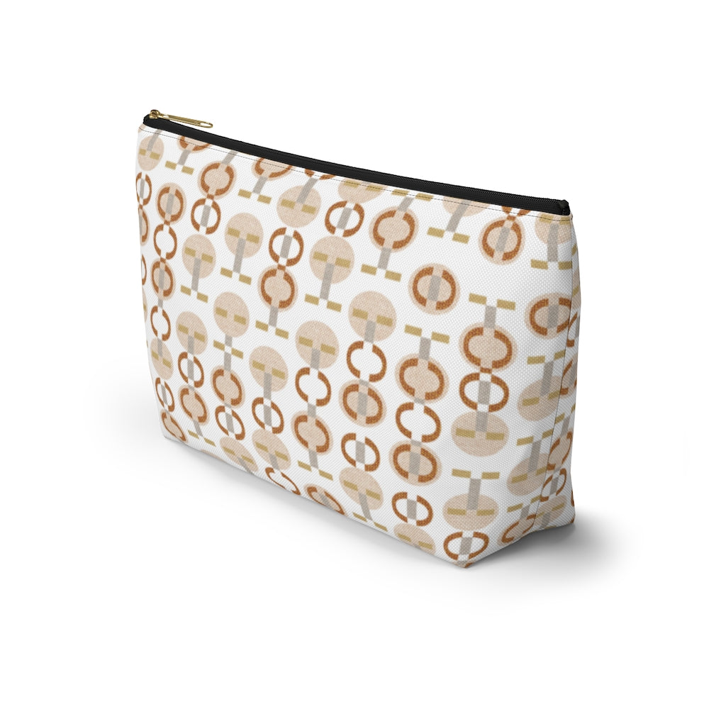 Telegraph Code Accessory Pouch w T-bottom in Orange