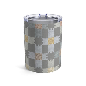 Plaid Check Tumbler in Gray