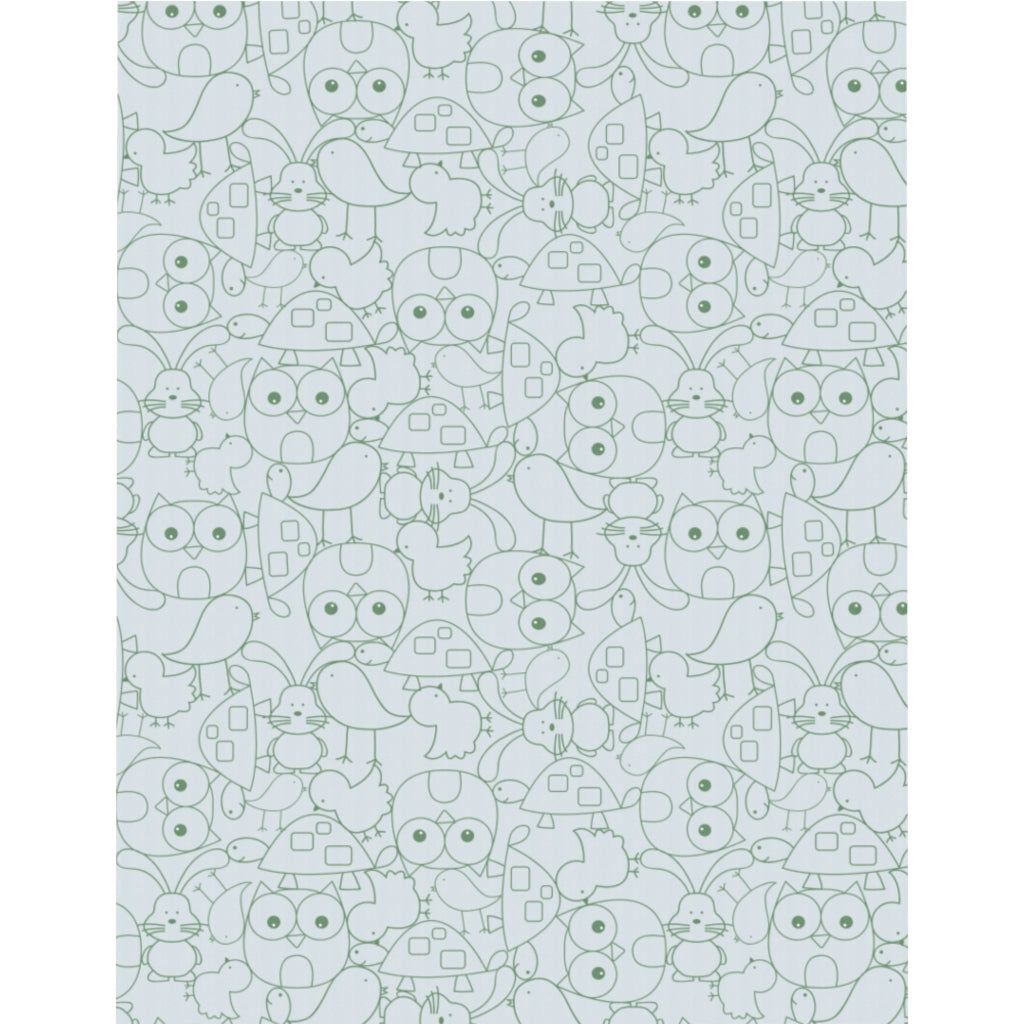 Cute Critters Microfiber Duvet Cover in Blue