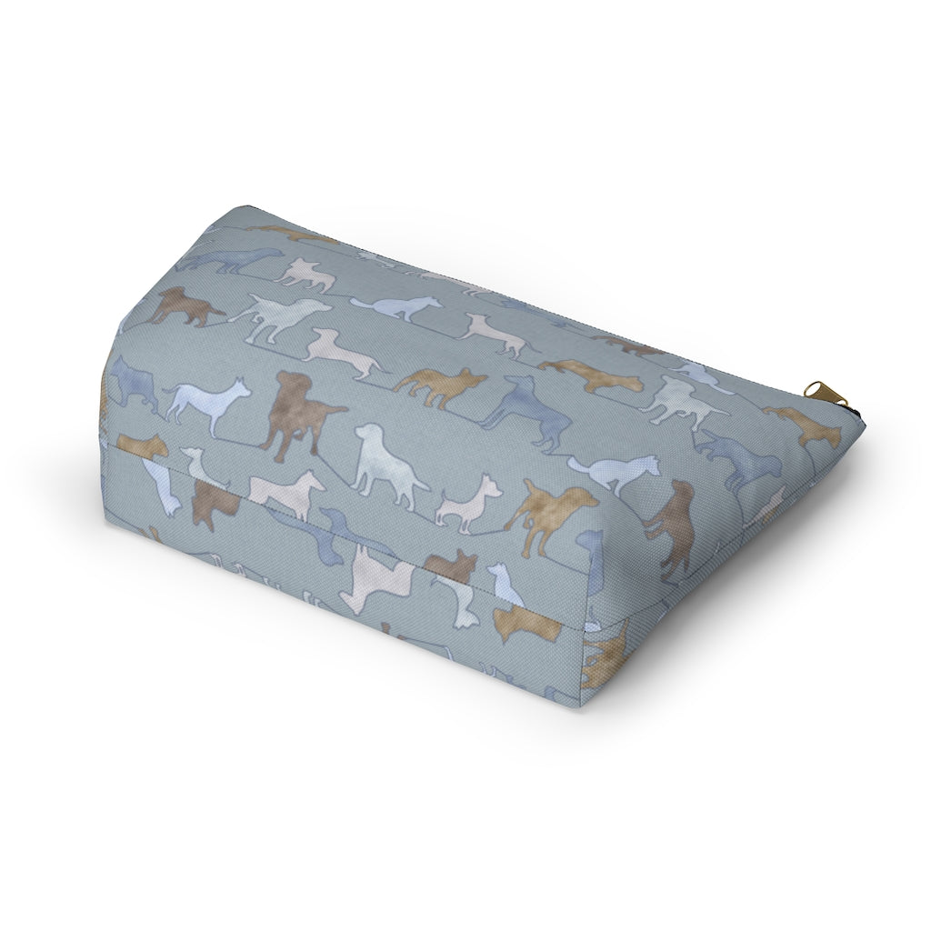 Dogs Accessory Pouch w T-bottom in Blue