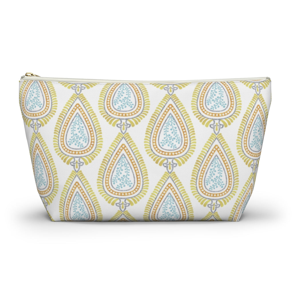 Teardrop Accessory Pouch w T-bottom in Gold