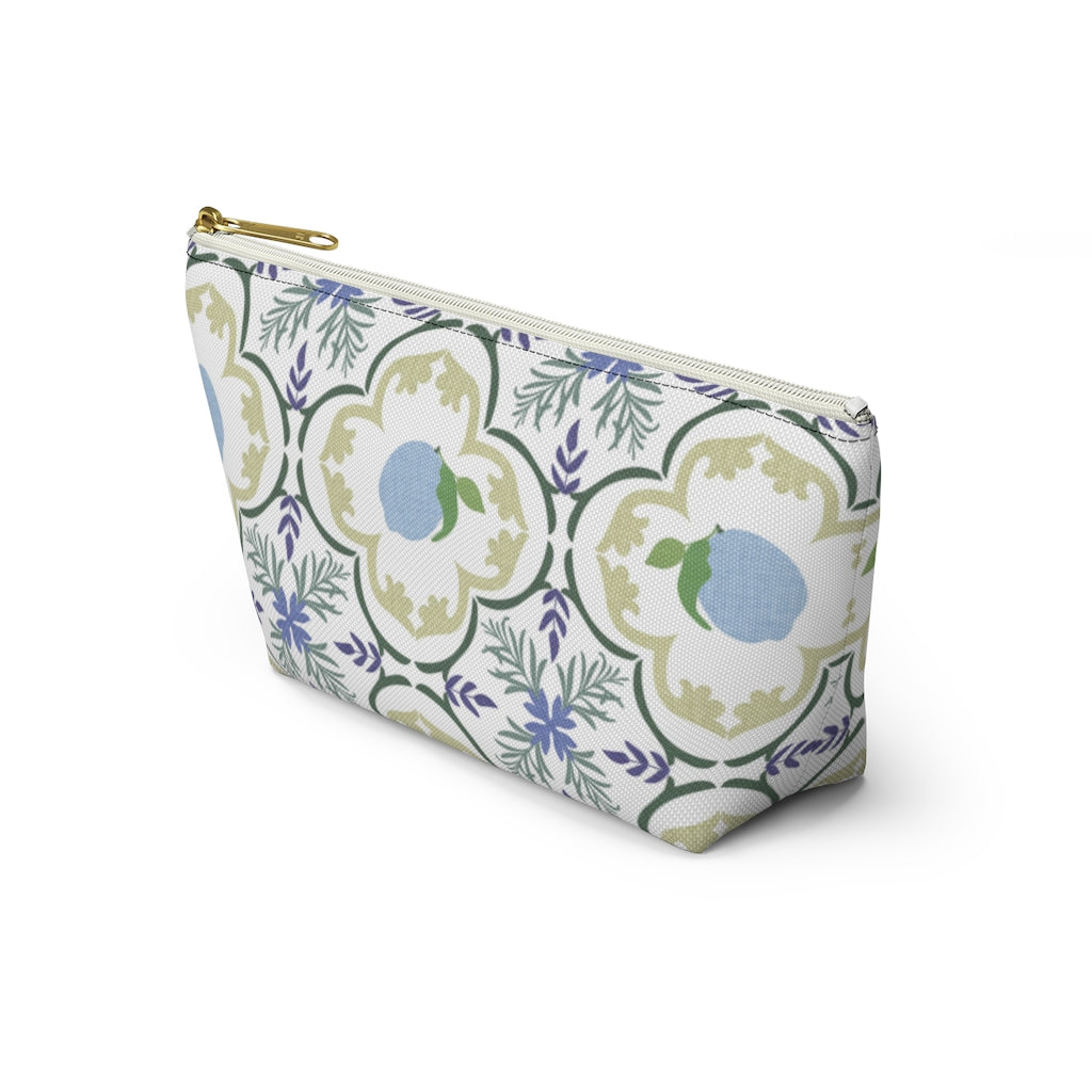Freshly Squeezed Accessory Pouch w T-bottom in Green