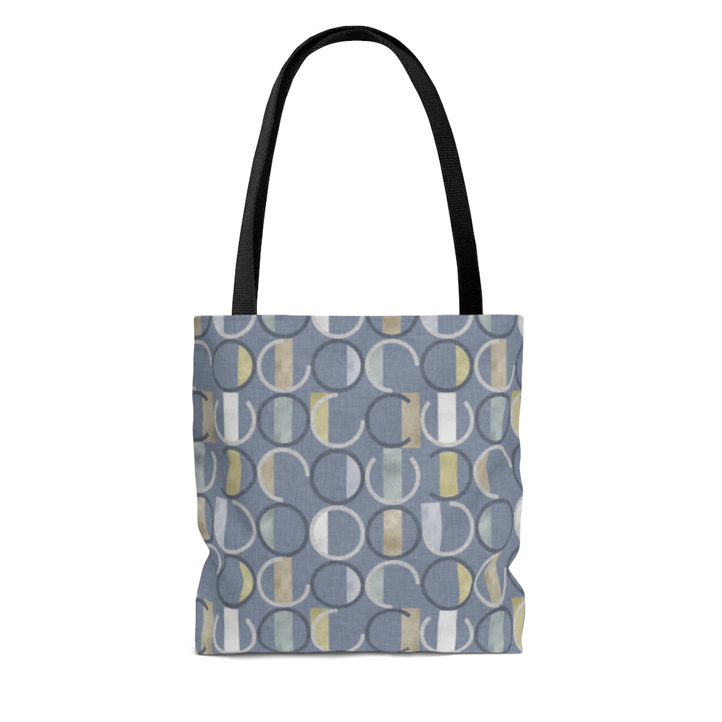 Journey Code Tote Bag in Blue