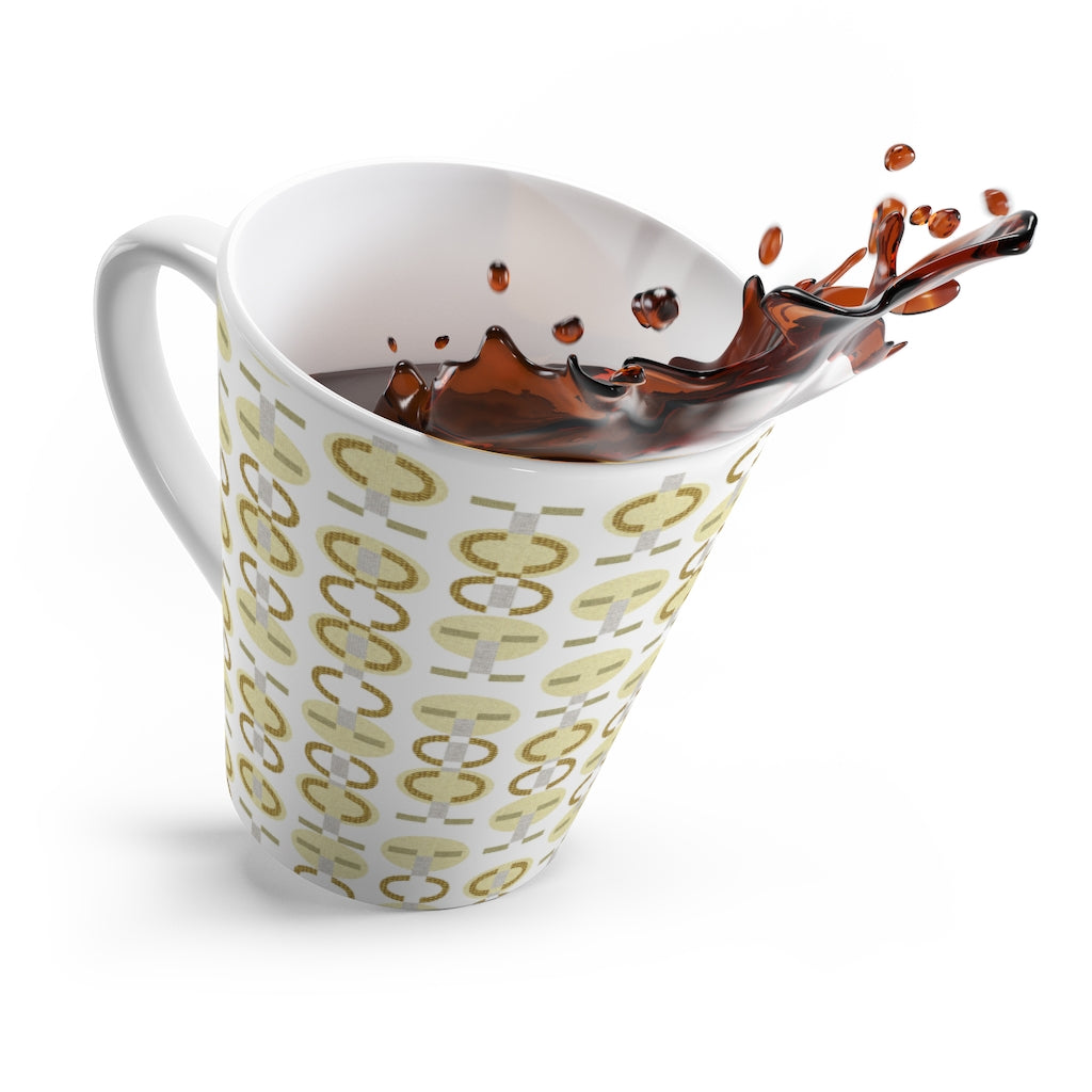 Telegraph Code Latte Mug in Yellow