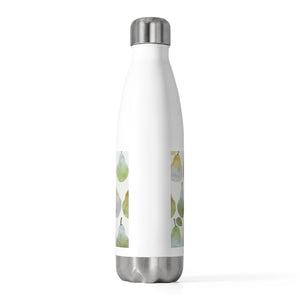 Watercolor Pears 20oz Insulated Bottle in Green