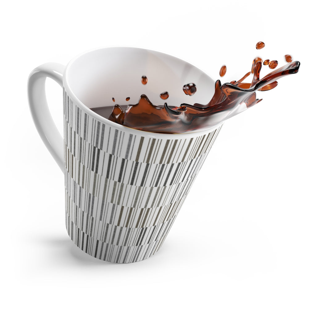 Traffic Code Latte Mug in Gray