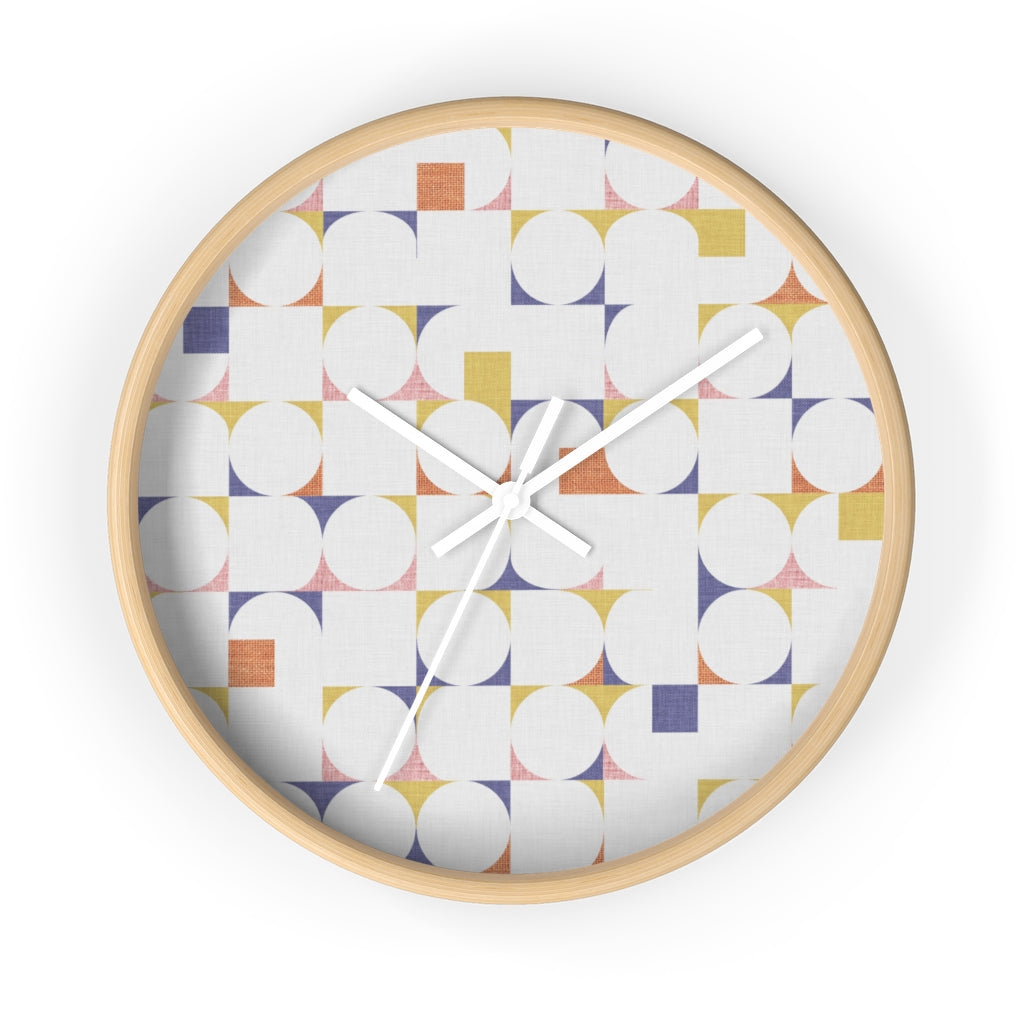 Cooper Mid Century Modern Wall Clock in Gold