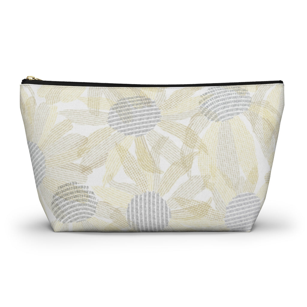 Daisy Chain Code Accessory Pouch w T-bottom in Yellow