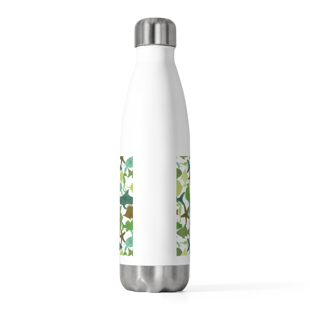 Watercolor Sea Life 20oz Insulated Bottle in Teal