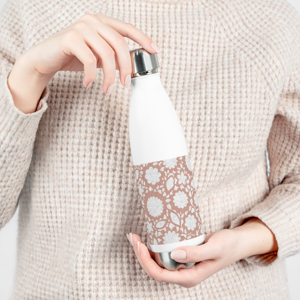 Floral Eyelet Lace 20oz Insulated Bottle in Pink