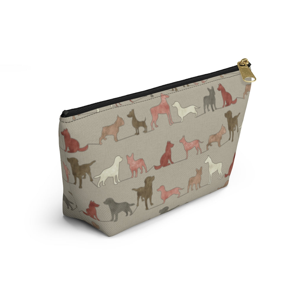Dogs Accessory Pouch w T-bottom in Pink