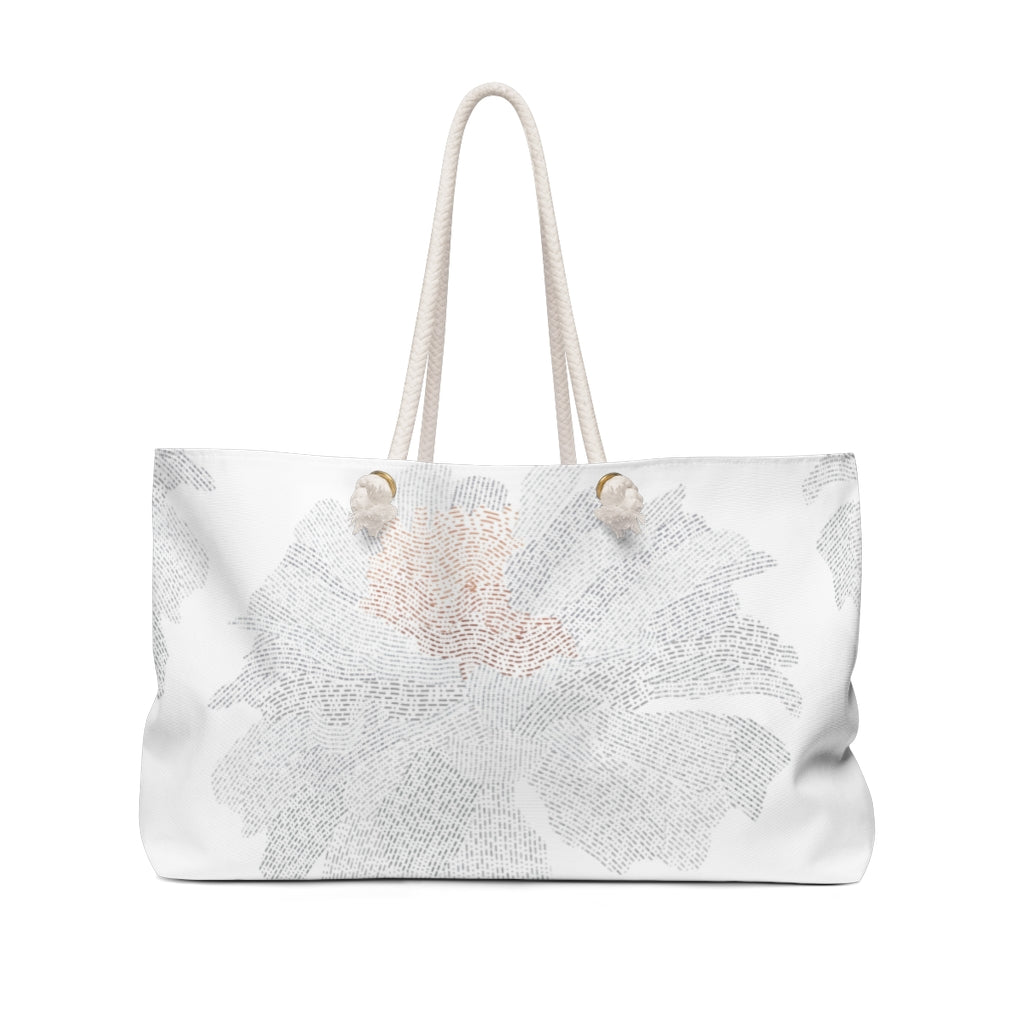 Ciphertext Code Weekender Bag in Cool Gray