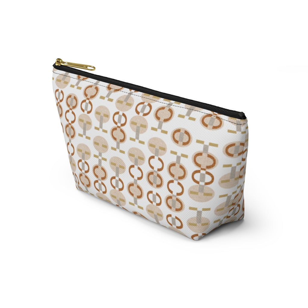 Telegraph Code Accessory Pouch w T-bottom in Orange