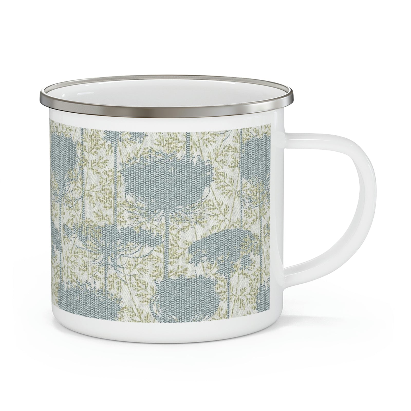 Queen Anne Enamel Mug in Aqua