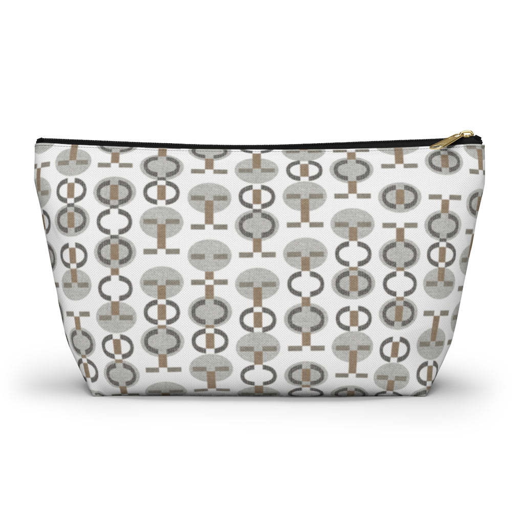 Telegraph Code Accessory Pouch w T-bottom in Gray