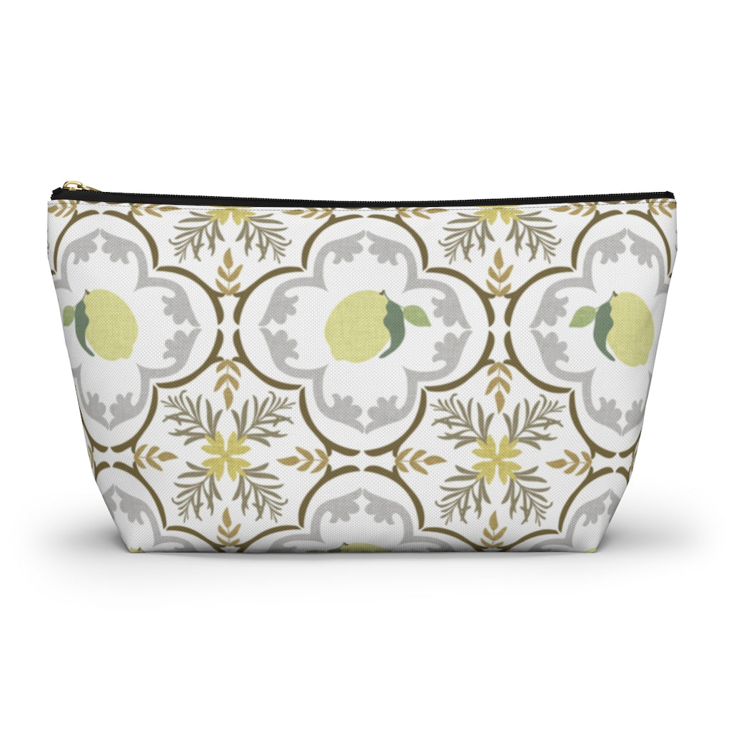 Freshly Squeezed Accessory Pouch w T-bottom in Gold
