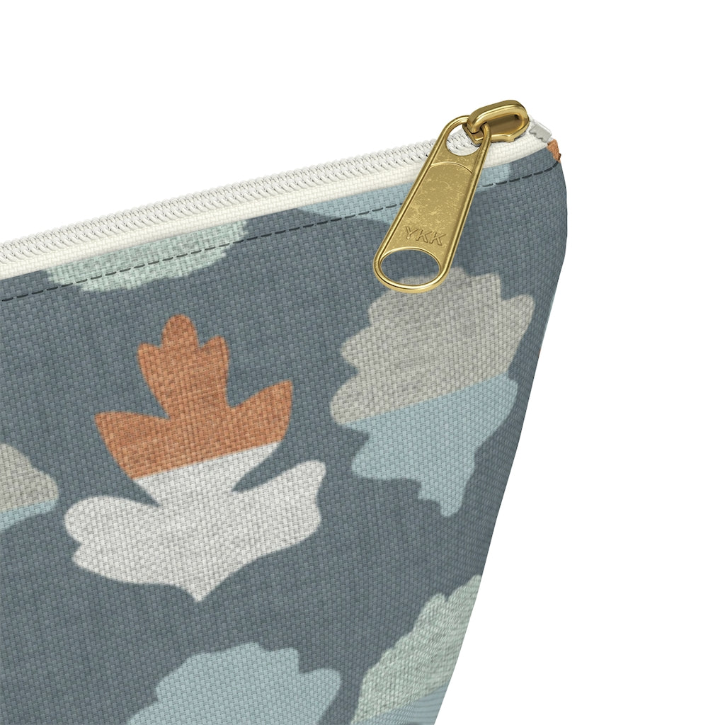 Frond Accessory Pouch w T-bottom in Aqua