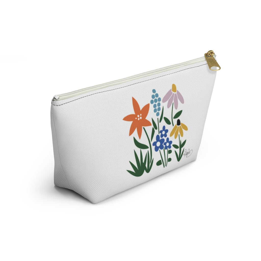 Flower Garden Accessory Pouch w T-bottom