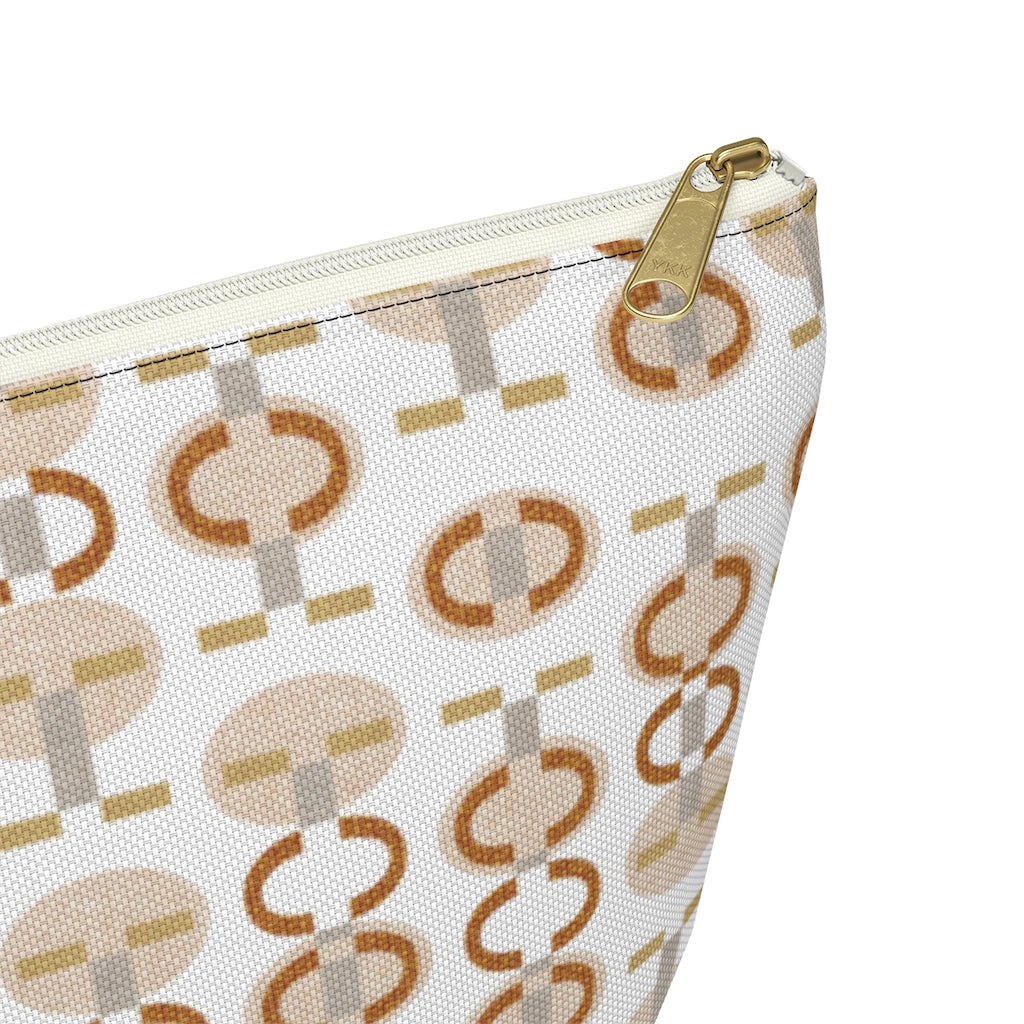 Telegraph Code Accessory Pouch w T-bottom in Orange