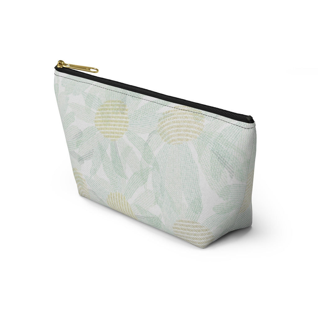Daisy Chain Code Accessory Pouch w T-bottom in Aqua