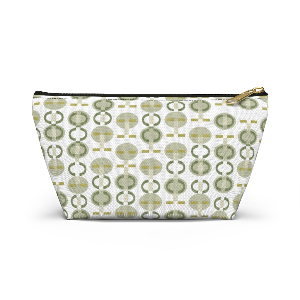 Telegraph Code Accessory Pouch w T-bottom in Green