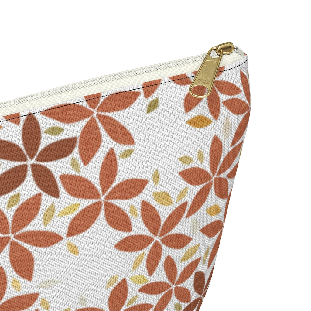 Snowbell Accessory Pouch w T-bottom in Coral